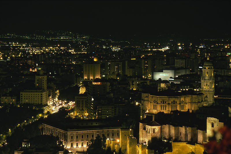 Malaga by night Malaga by night