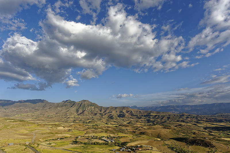 Landschaft in der Nähe von Lalibela. Landschaft in der Nähe von Lalibela.