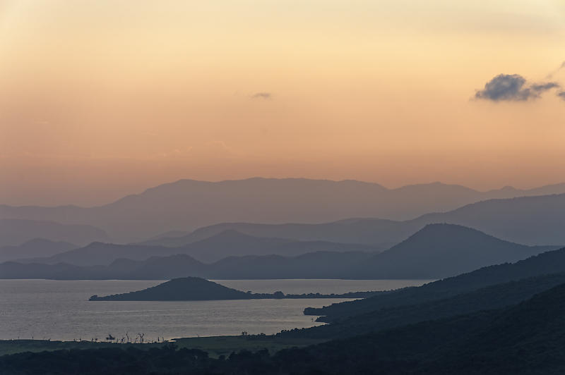 Sonnenaufgang über dem Lake Abaya