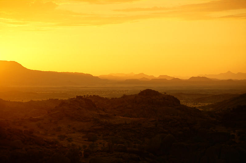 Damaraland in der Abendsonne Damaraland in der Abendsonne