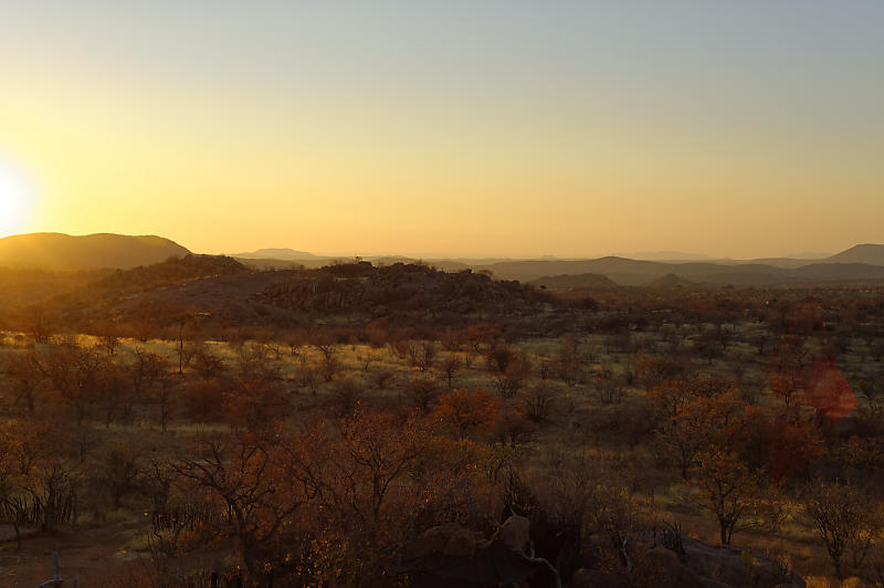 Sonnenuntergang im Damaraland