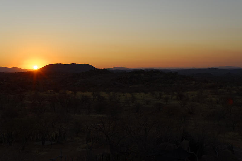 Sonnenuntergang im Damaraland