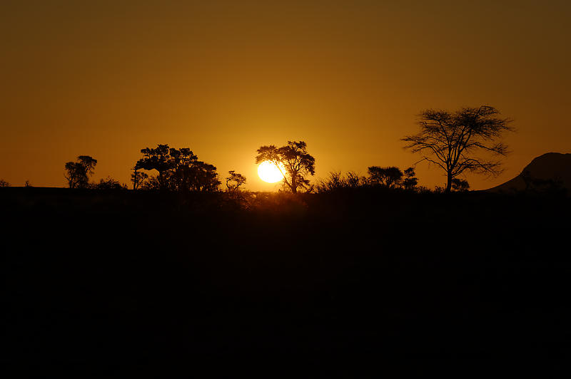 Sonnenuntergang im Tsandab Valley