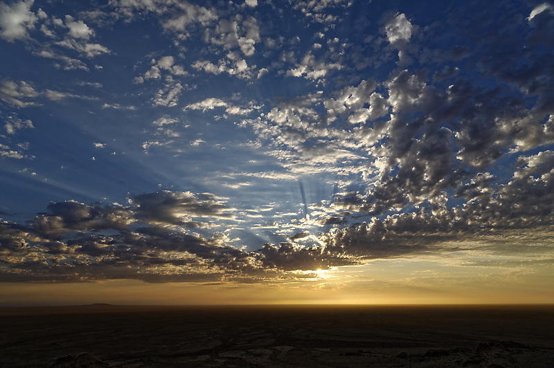 Sonnenuntergang in der Namib