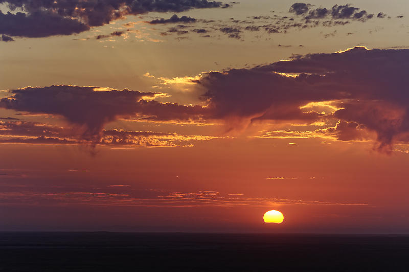 Sonnenuntergang in der Namib