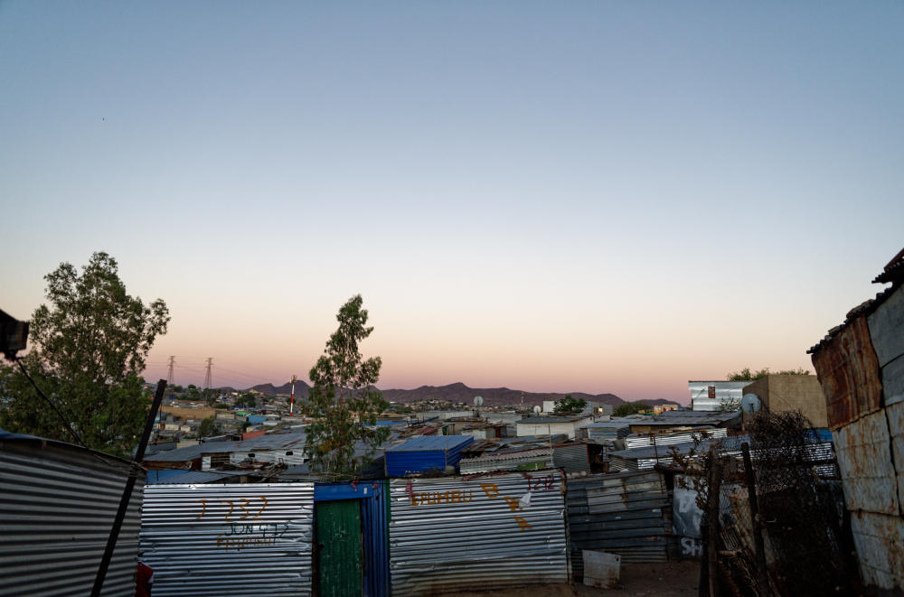 Katutura hat insgesamt knapp 50'000 Einwohner auf einer Fläche von 5 Quadratkilometer