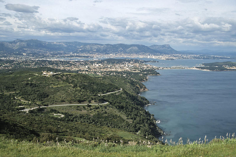 Blick auf die Stadt Toulon