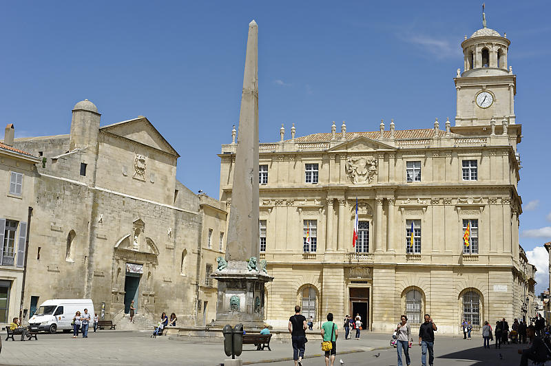 Place de la République in Arles Place de la République in Arles